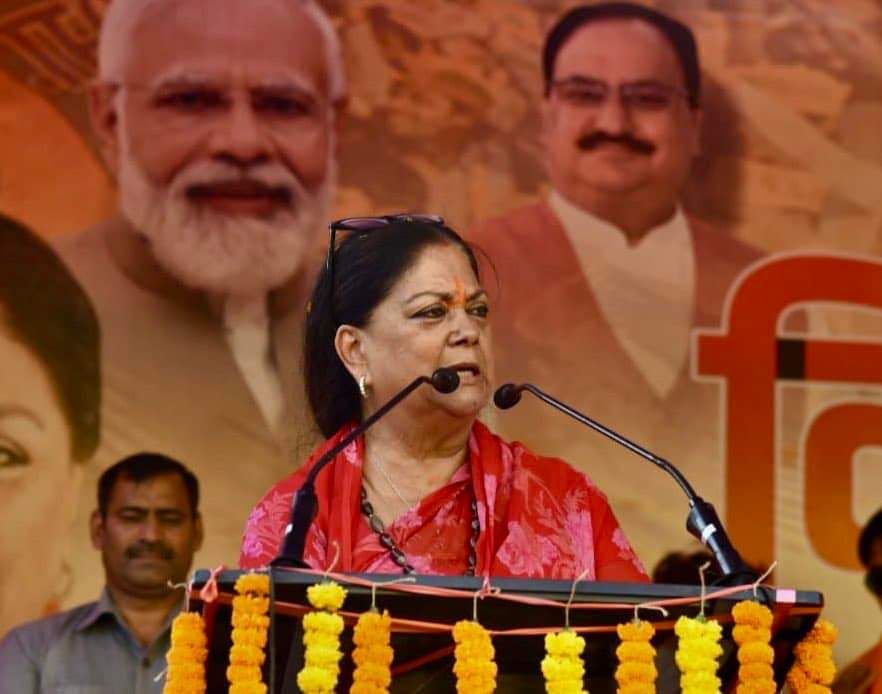 Vasundhara Raje targets CM Gehlot