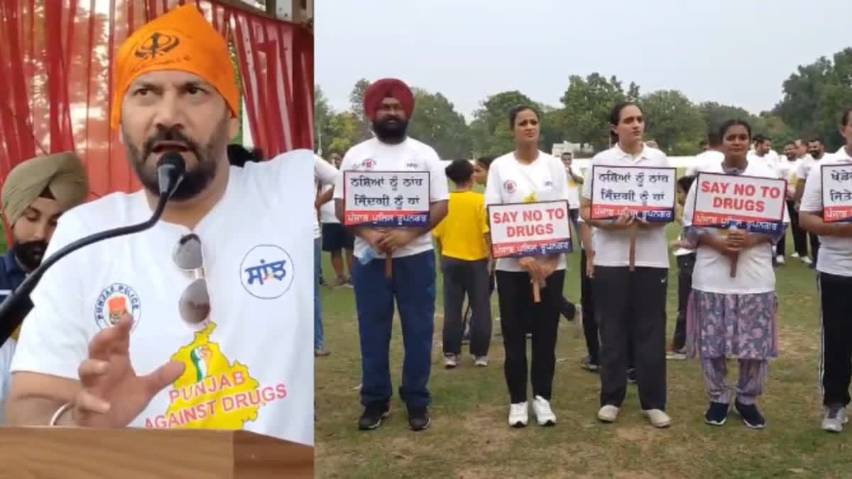 A walkathon organized by the administration and the police in Nangal, Jasbir Jassi became part of the campaign