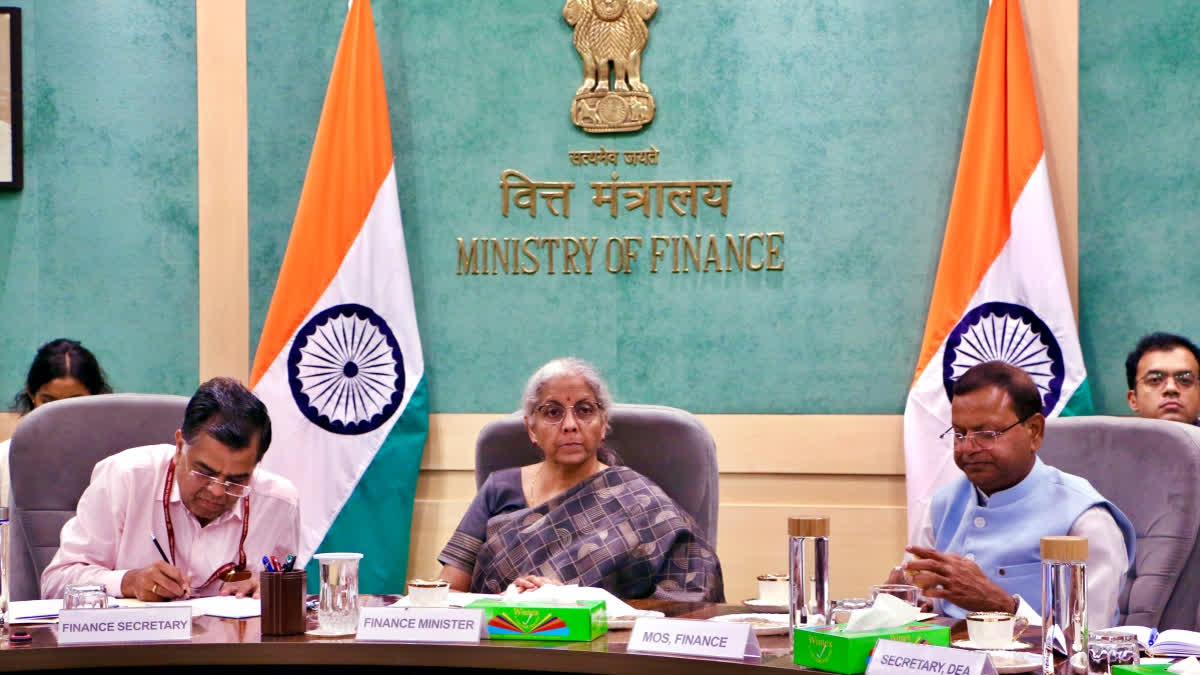 Finance Minister Nirmala Sitharaman chairs the ninth Pre-Budget Consultation with experts from health and education on June 27, 2024