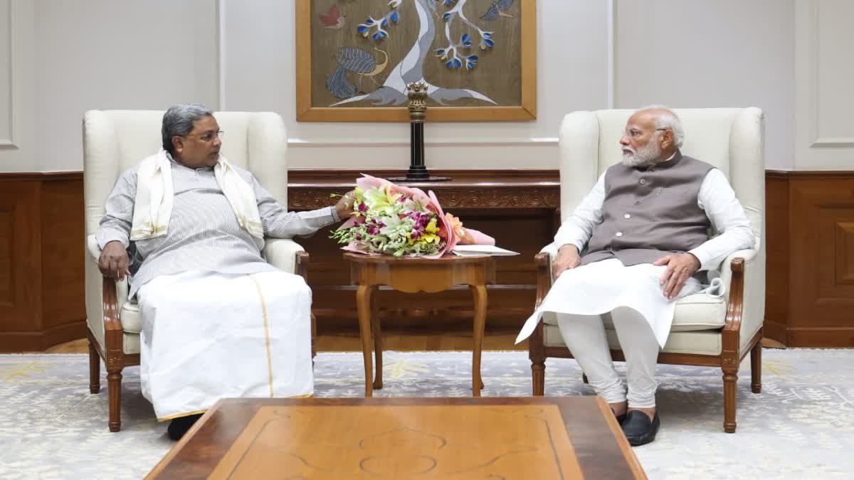 CM Siddaramaiah meets PM modi