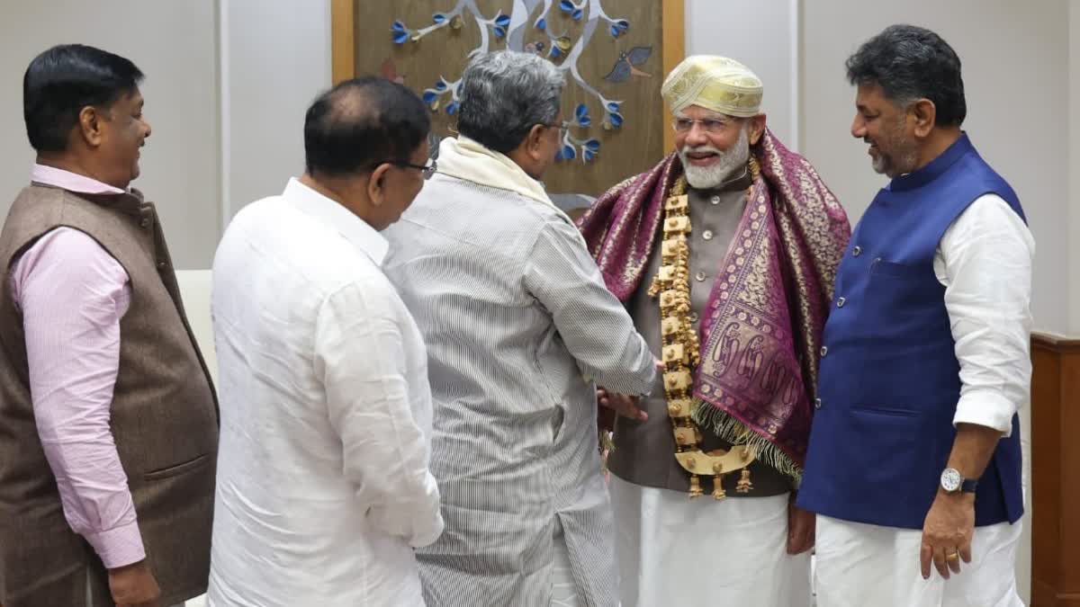 Karnataka CM Siddaramaiah Meeting with PM Modi