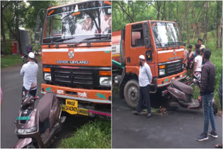 MINOR BOY DRIVING A WATER TANKER  WATER TANKER HIT THE WOMEN  MAHARASHTRA ACCIDENT