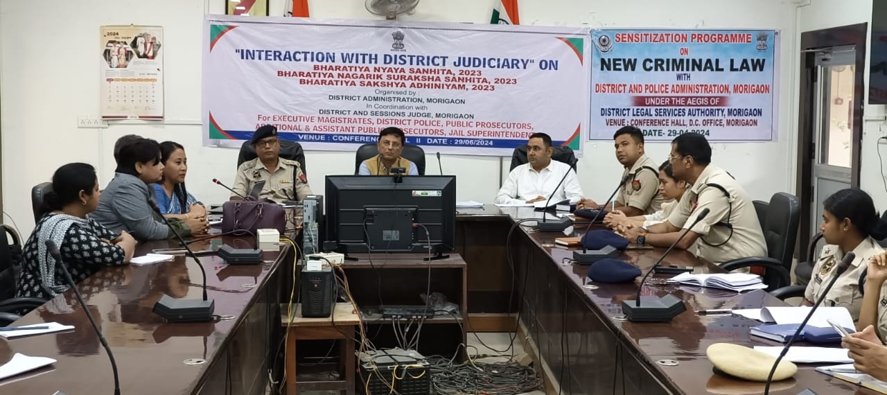 Awareness meeting on three new criminal laws in Morigaon