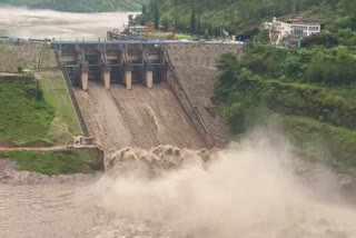 Pandoh Dam 5 Gates opened in Mandi