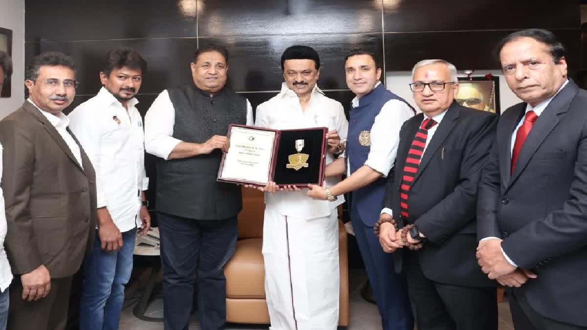 tamil nadu cm mk Stalin got a Man of the Award 2023