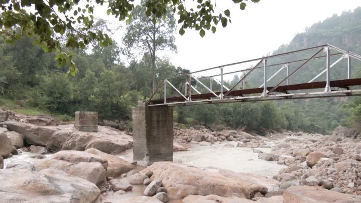 Udhampur Footbridge swept away