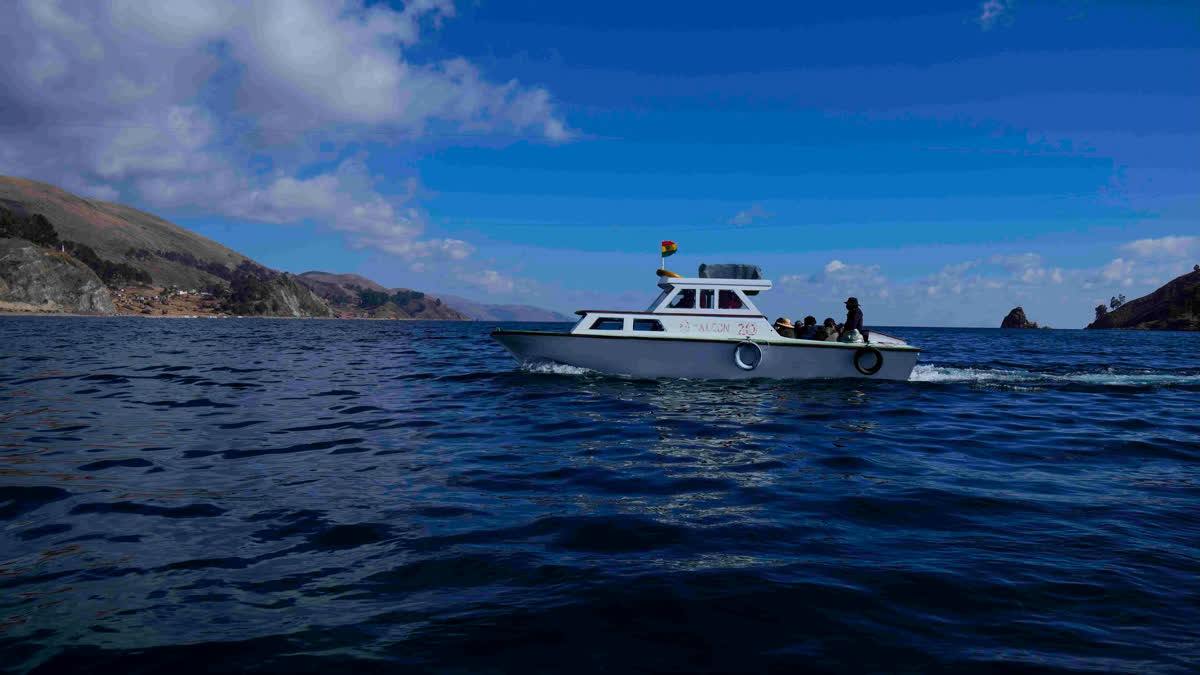 The lake's low water level is having a direct impact on the local flora and fauna and is affecting local communities that rely on the natural border between Peru and Bolivia for their livelihood.