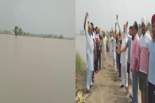 There is a gap in the canal near Bhangala village of Tarn Taran