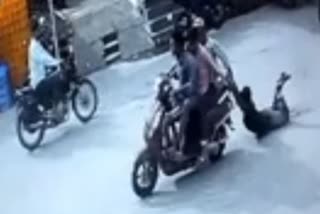 Three Bullies Dragged Young Man from Scooty