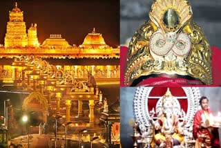 gold crowning lord Ganesh idol