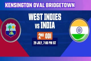 Etv BharatIndia vs West Indies 2nd ODI