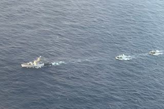 Indian Naval Ship Khanjar visit to Trincomalee in Sri Lanka