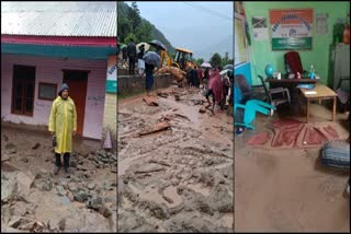 Cloudburst damages several houses mosque