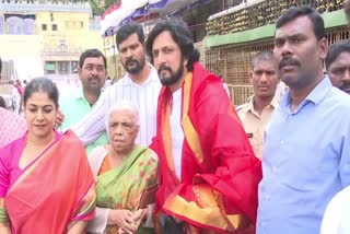 Kiccha Sudeep Visits Tirupati