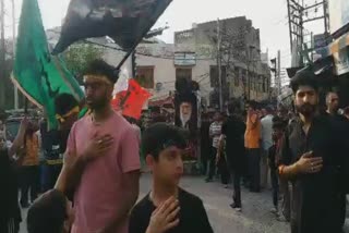 Procession held in jammu on Youm e Ashoora
