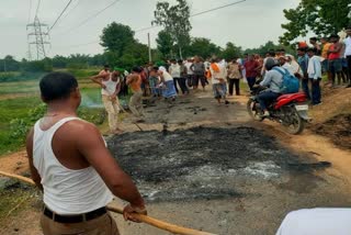 high tension wire during Muharram in Garhwa