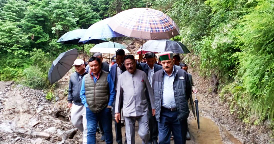 Jagat Singh Negi and Rohit Thakur Visit Kumarsain.