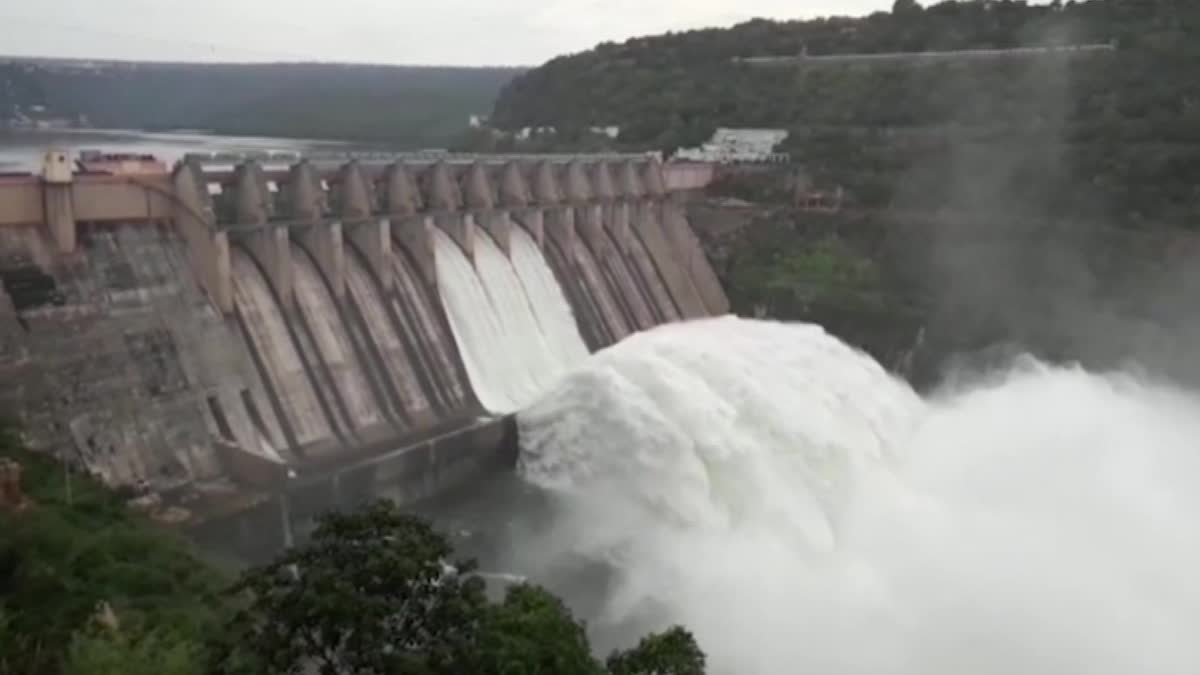 Srisailam Dam Gates Opened