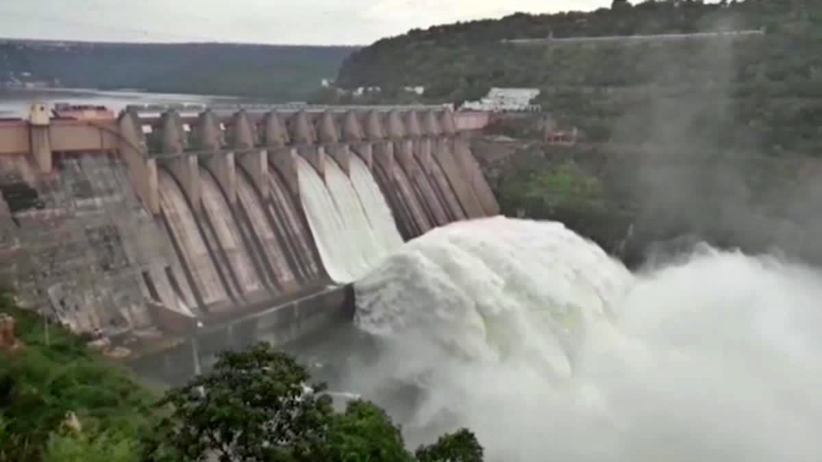 Srisailam Dam Gates Opened