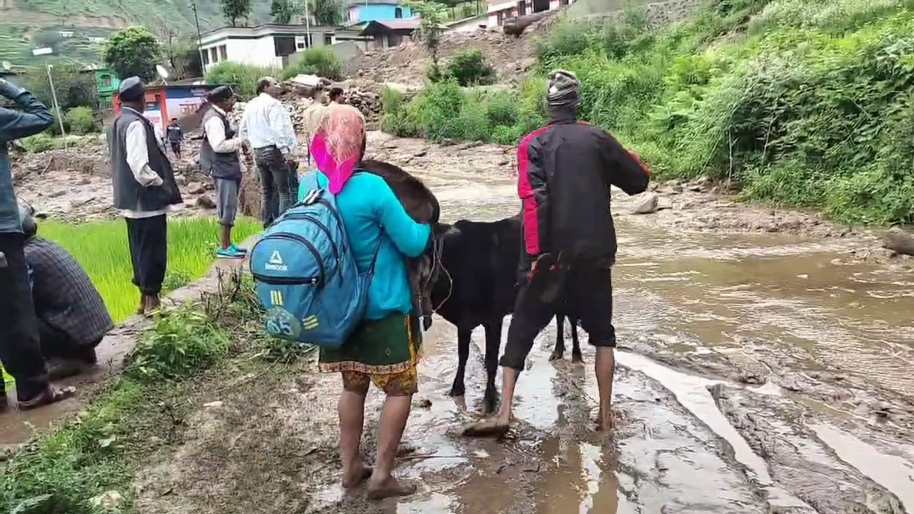 Landslide in Tingarh Village