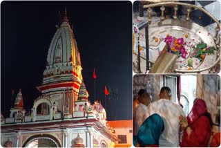 Crowds of devotees Haridwar Daksheshwar Mahadev Temple