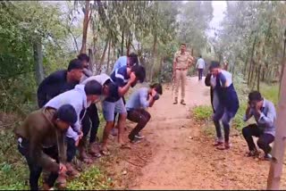 ಫೋಟೋಗಾಗಿ ಜಲಪಾತದ ಬಳಿ ಇಳಿಯುತ್ತಿದ್ದ ಯುವಕರಿಗೆ ಪೊಲೀಸರ ಬಸ್ಕಿ ಶಿಕ್ಷೆ