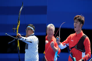 PARIS OLYMPICS 2024  CHINA VS TAIWAN ARCHERY  TAIPEI ARCHERY TEAM  CHINESE ARCHERY TEAM IN OLYMPICS  OLYMPICS 2024