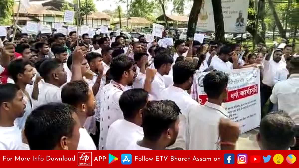 protests in Tinsukia demanding tribalisation