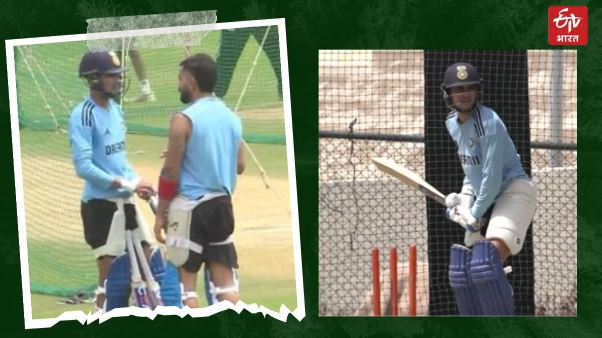 Virat Kohli tips to Shubman Gill during net practice before Asia Cup 2023