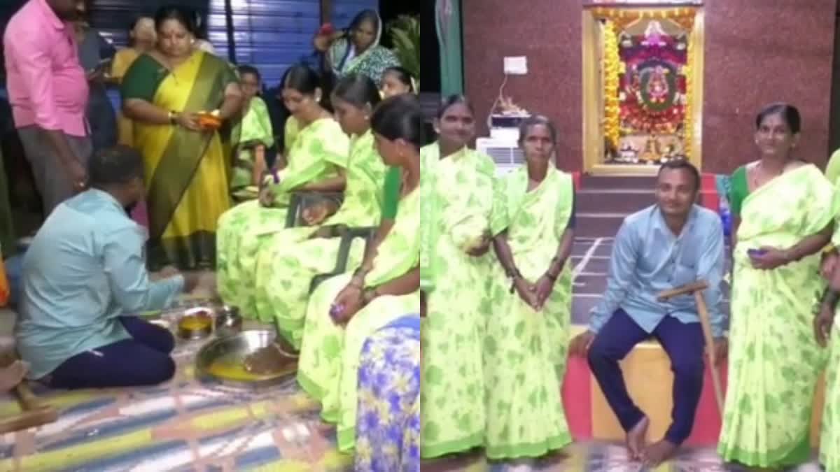 temple  temple built by muslim  differently abled men  karnataka  muslim  AbuSaheba  Temple Built By Muslim Men  ജന്മം കൊണ്ട് മുസ്ലീം  അംബാ ദേവിയുടെ ക്ഷേത്രം  അബു സാഹെബാ  അംബാ ദേവി  കര്‍ണാടക  മതസൗഹാര്‍ദം