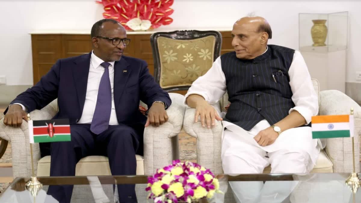 Rajnath Singh with Kenyan Cabinet Defense Secretary