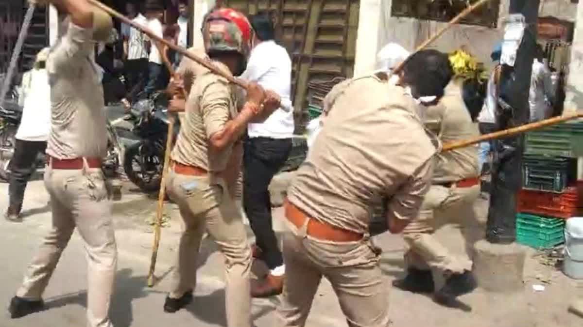 Advocates blocked road in Hapur