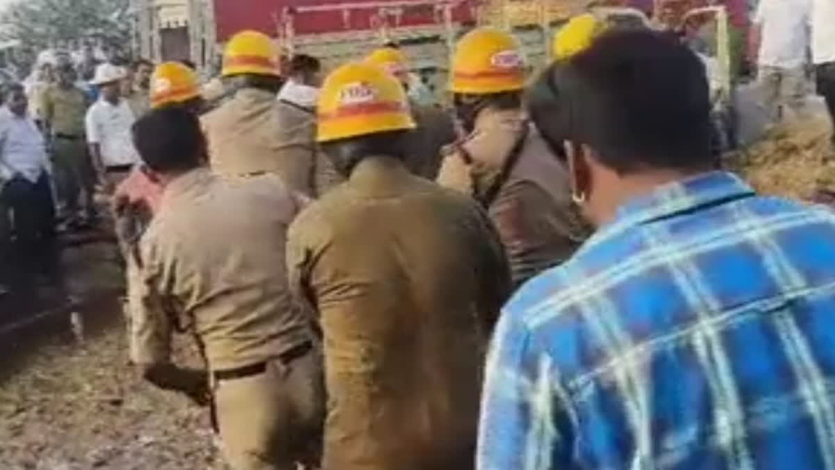 Four people dead after fire breaks out at firecracker warehouse in Karnataka