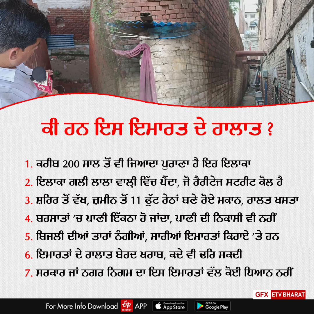 Unsafe Buildings Under 11 Feet, Amritsar, Gali Lala Wali