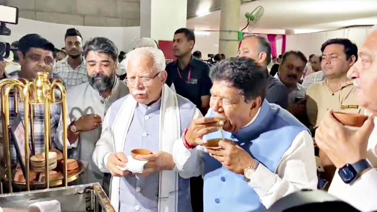 Haryana Leaders enjoyed Golgappa party