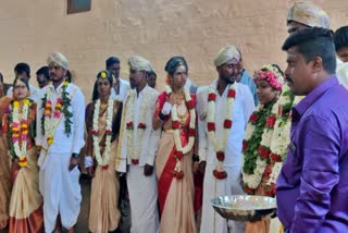 seven pairs get married Salur mutt