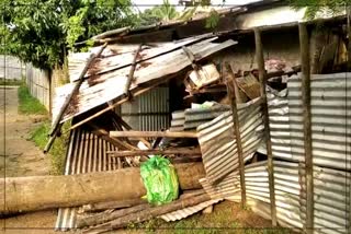 CID residence damaged by storm in Guwahati