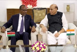 Rajnath Singh with Kenyan Cabinet Defense Secretary