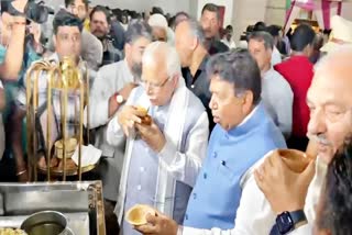 Haryana Leaders enjoyed Golgappa party