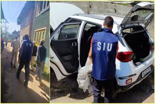 Etv Bharatsiu-raid-in-shopian-two-vehicles-and-motorcycle-seized