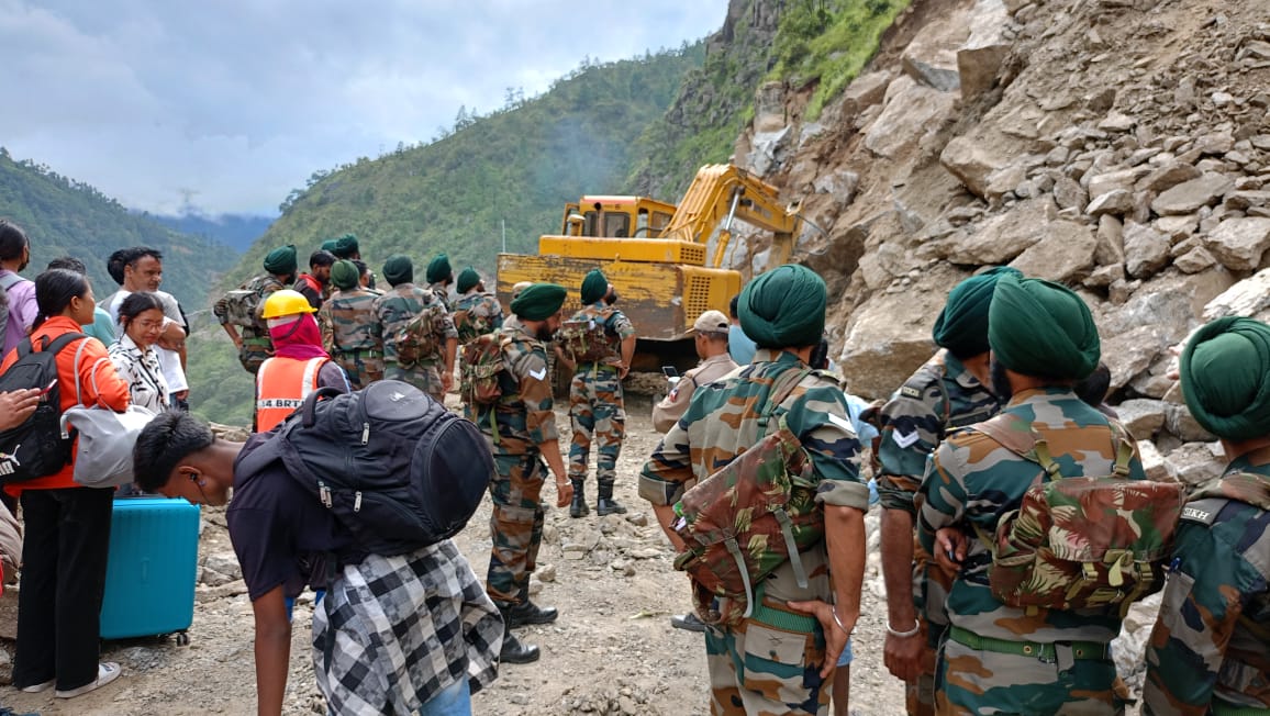 Landslide in Tenga