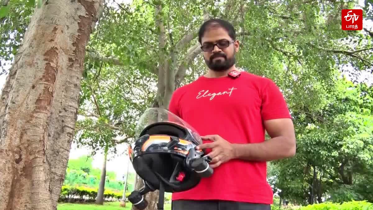 Phanie kumar with Shoulder Helmet