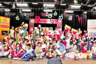 Children Learning Telugu in America