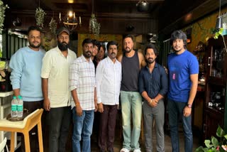 Bhuvanam Gaganam team with sudeep