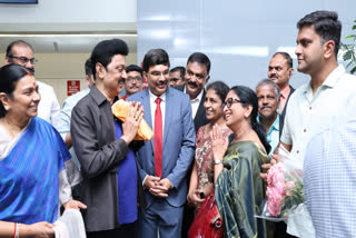 Tamil Nadu Chief Minister MK Stalin accorded a rousing reception upon his arrival in San Francisco on Thursday.