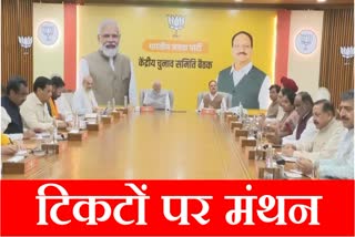 BJP Central Election Committee meeting on Candidates for Haryana Assembly elections 2024 PM Narendra Modi Amit shah JP Nadda