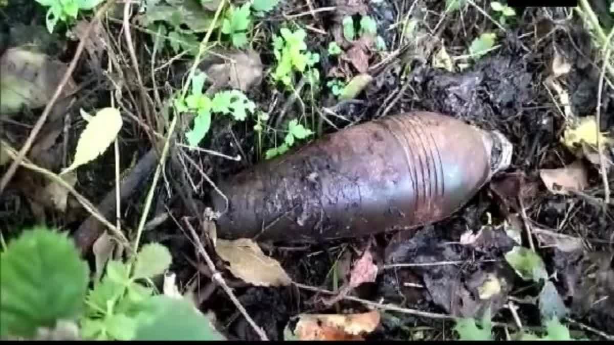 Two mortar shells found along IB in Kathua jammu kashmir