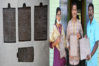 rare historical copper plates found in musiri