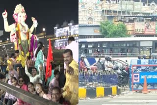 Huge Traffic Jam Due to Ganesh Nimajjanam in Hyderabad