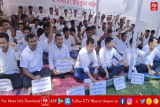 AASU protest in Dhemaji